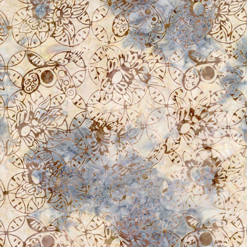 Tonga Juniper 2.5" Strips, Timeless Treasures Treat-Strip40 Juniper, 2.5" Precut Teal Gray Brown Batik Fabric Strips