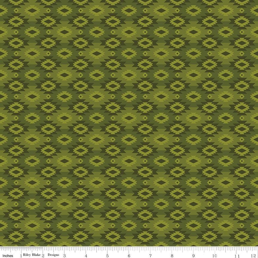 Pine Grove 5" Stacker, Riley Blake Designs 5-15930-42, 5" Precut Camping Wildlife Themed Fabric Squares, Bear Moose Camp Fabric