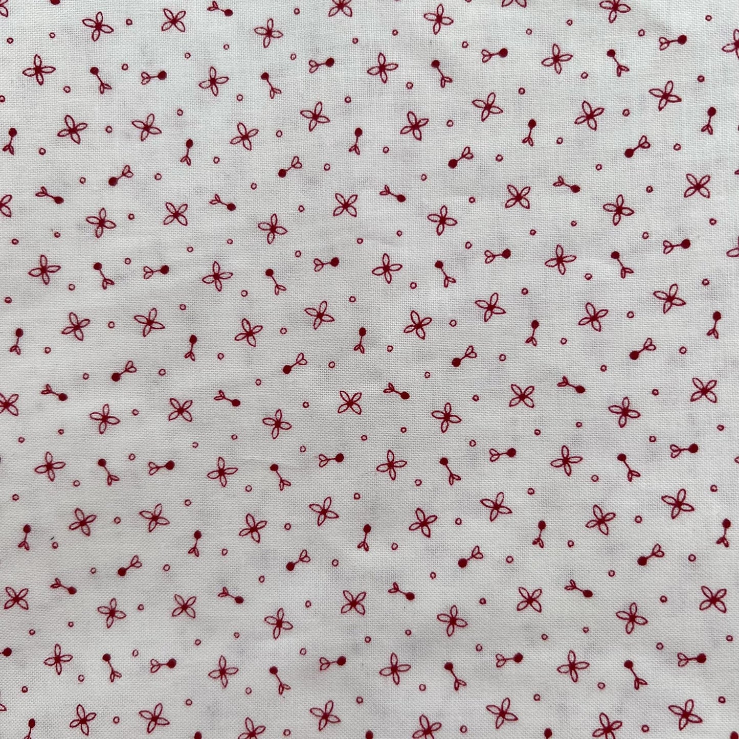 DESTASH Floating Stars Throw Quilt Kit, Connecting Threads Rhapsody in Reds, Red White Floral Lap Throw Quilt Kit
