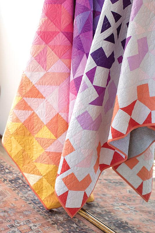 Quilts in Modern Color Quilt Pattern Book, C & T Publishing 11599, 14 Contemporary Ombre Quilt Projects, Amber Elliot