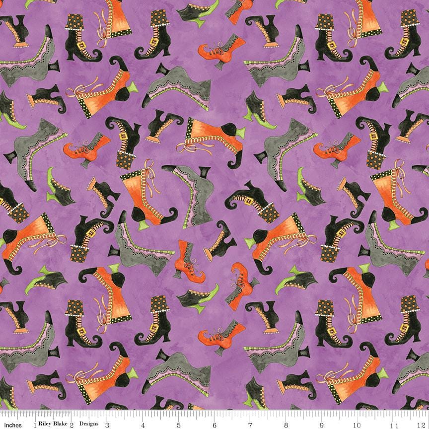 Ghoul Friends 10" Stacker, Riley Blake 10-16050-42, 10" Precut Halloween Charm Pack Fabric Squares, Teresa Kogut