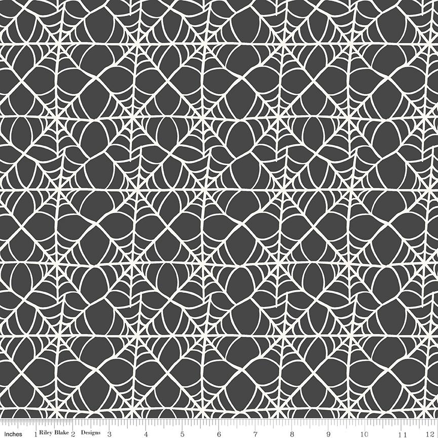 Hey Pumpkin Halloween 10" Stacker, Riley Blake 10-16030-42, 10" Precut Pink Orange Black Halloween Quilt Fabric Squares, My Mind's Eye