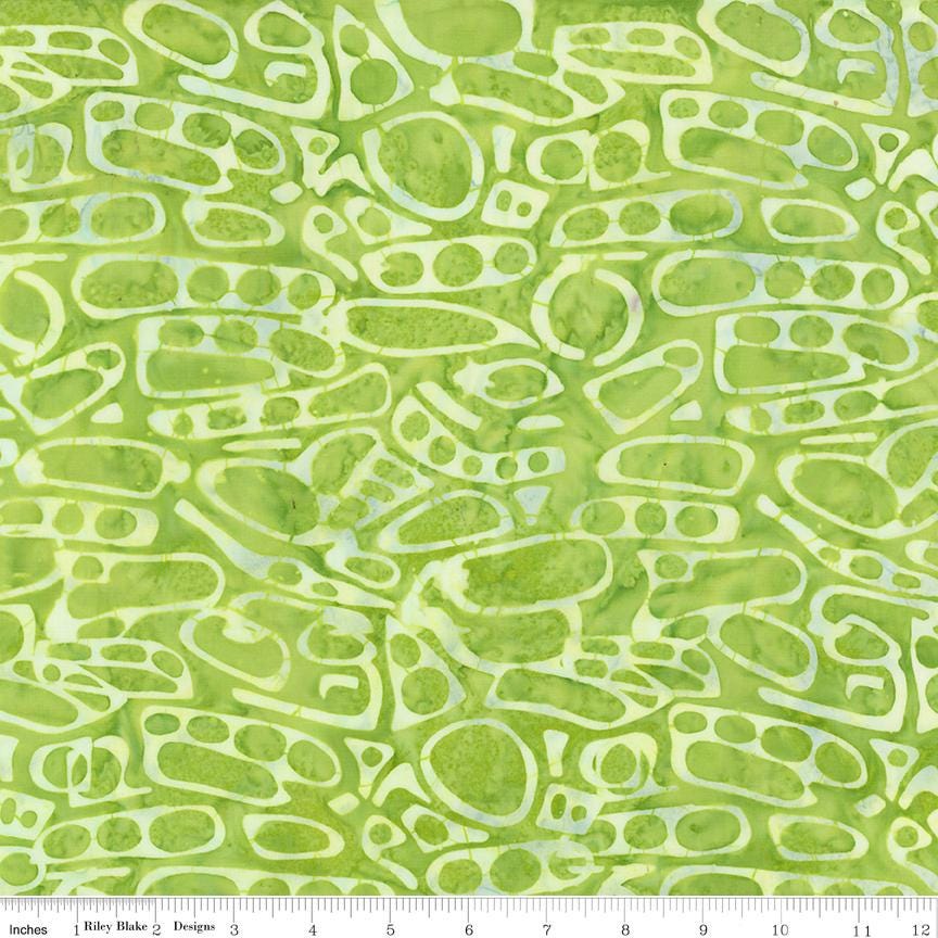 Expressions Batiks Geometric Splash Rolie Polie, Riley Blake RP-23205-40, 2.5" Precut Yellow Green Blue Red Batik Fabric Strips