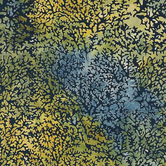 Turtle Cove Stack, Island Batik, 10" Precut Blue Green Coastal Batik Layer Cake Fabric Squares