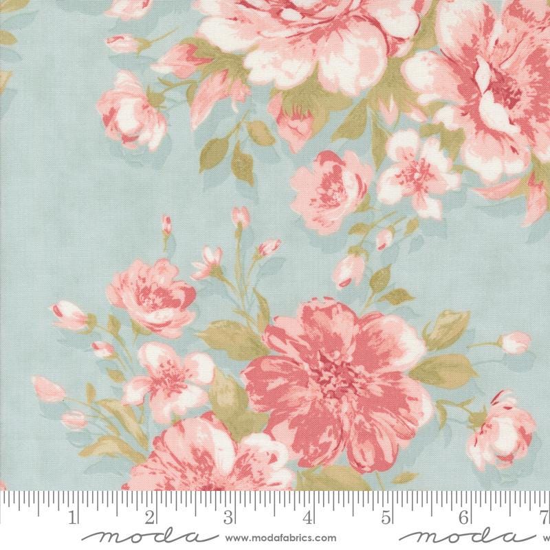 Muse 5" Charm Pack, Moda 44390PP, Neutral Beige Cream Floral 5" Precut Fabric Charm Squares, 3 Sisters