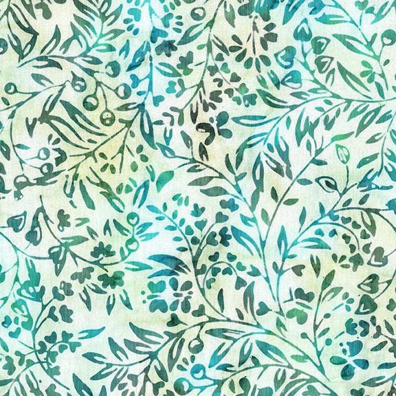 Floral Fun Strip Pack, Island Batik, Batik Jelly Roll, 2.5" Precut Blue Purple Green Batik Fabric Strips