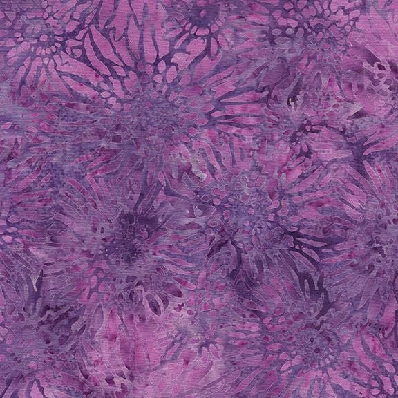 Meadow Hues Strip Pack, Island Batik, Batik Jelly Roll, 2.5" Precut Pink Green Purple Batik Fabric Strips