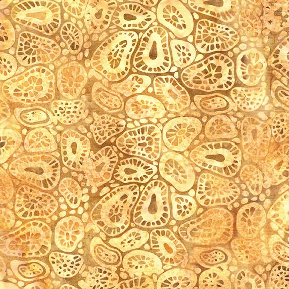 Earth Essence Stack, Island Batik, 10" Precut Fabric Squares, Green Brown Beige Batik Fabric Squares