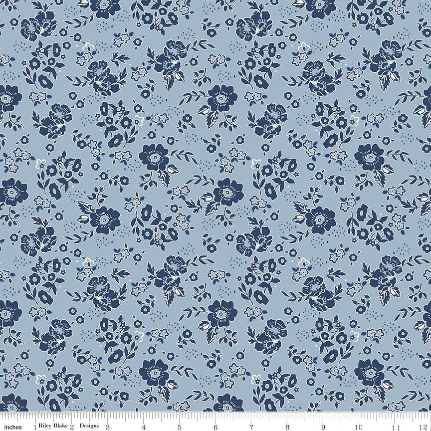 Freedom Garden Rolie Polie, Riley Blake RP-15620-40, Precut 2.5" Patriotic Fabric Strips, QOV FOH Fabric