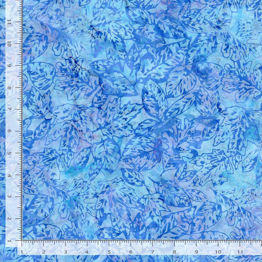 Tonga Crystal Batik 2.5" Strips, Timeless Treasures Treat-Strip40 Crystal, Blue Purple Winter Snowflakes Reindeer 2.5" Batik Fabric Strips