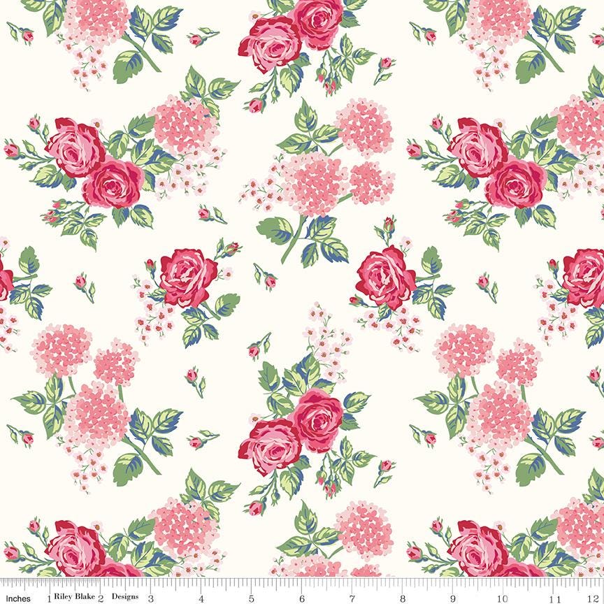 Bluegrass Charm 5" Stacker, Riley Blake 5-16390-42, 5" Precut Kentucky Derby Horses Floral Quilt Fabric Squares, Melissa Mortenson
