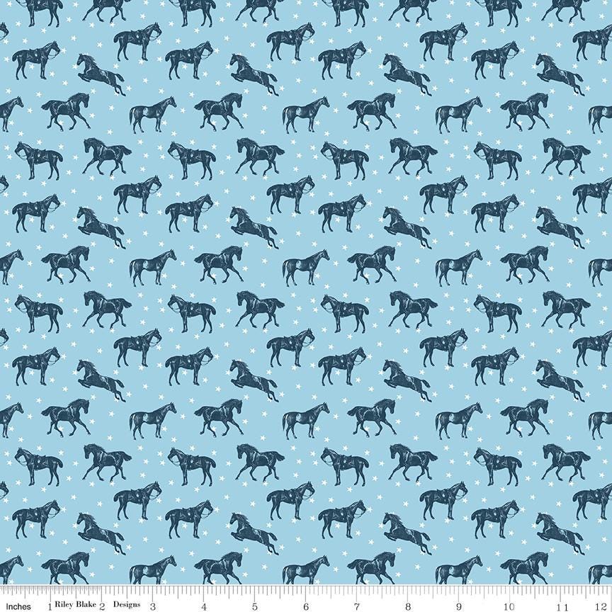 Bluegrass Charm 5" Stacker, Riley Blake 5-16390-42, 5" Precut Kentucky Derby Horses Floral Quilt Fabric Squares, Melissa Mortenson