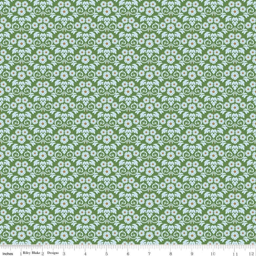 Bluegrass Charm 5" Stacker, Riley Blake 5-16390-42, 5" Precut Kentucky Derby Horses Floral Quilt Fabric Squares, Melissa Mortenson