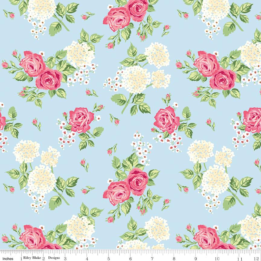 Bluegrass Charm 5" Stacker, Riley Blake 5-16390-42, 5" Precut Kentucky Derby Horses Floral Quilt Fabric Squares, Melissa Mortenson