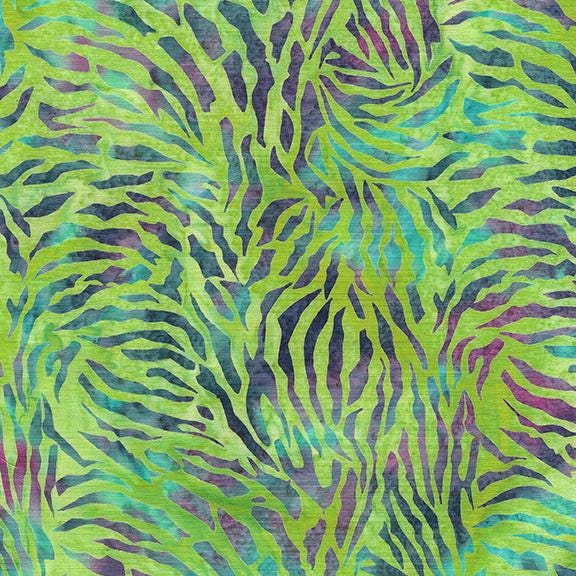 Essence Strip Pack, Island Batik, Batik Jelly Roll, 2.5" Precut Turquoise Blue Purple Green Batik Fabric Strips