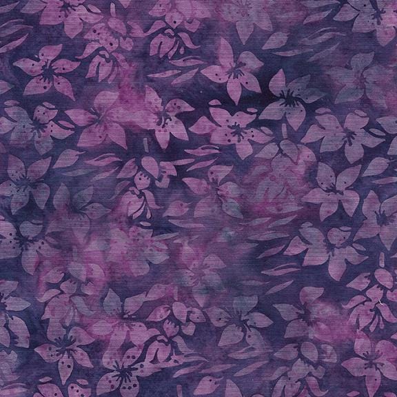 Meadow Hues Strip Pack, Island Batik, Batik Jelly Roll, 2.5" Precut Pink Green Purple Batik Fabric Strips
