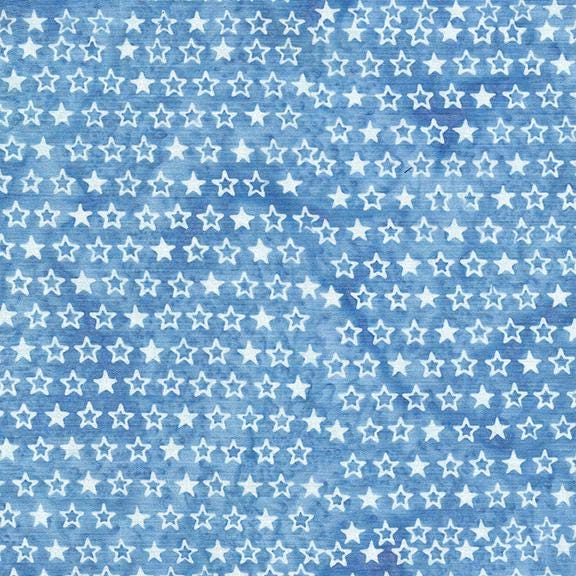 Jubilee Strip Pack, Island Batik, 2.5" Precut Patriotic Batik Fabric Strips, Red White Blue Batiks