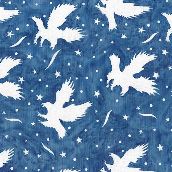 Jubilee Strip Pack, Island Batik, 2.5" Precut Patriotic Batik Fabric Strips, Red White Blue Batiks