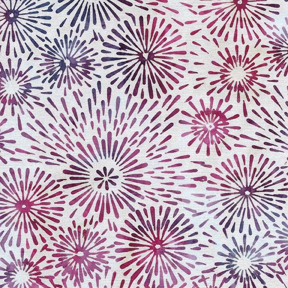 Jubilee Strip Pack, Island Batik, 2.5" Precut Patriotic Batik Fabric Strips, Red White Blue Batiks