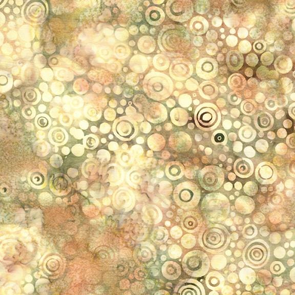 Earth Essence Stack, Island Batik, 10" Precut Fabric Squares, Green Brown Beige Batik Fabric Squares