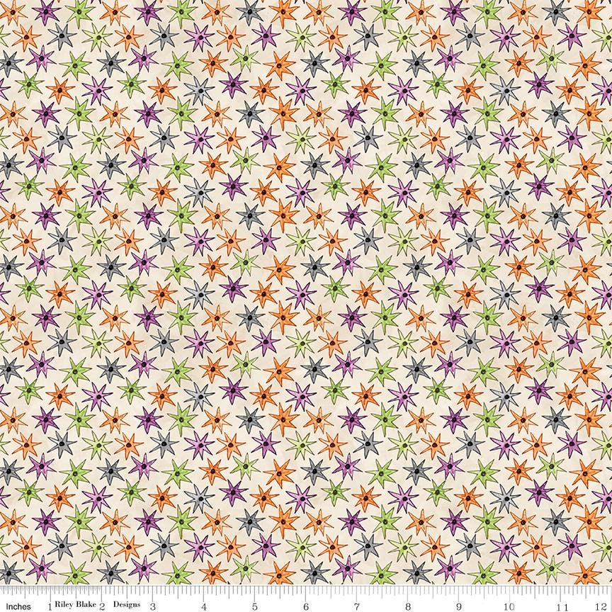 Ghoul Friends Rolie Polie, Riley Blake RP-16050-40, 2.5" Precut Whimsical Halloween Witch Fabric Strip Roll, Teresa Kogut
