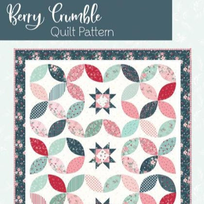 Berry Crumble Quilt Pattern, Flamingo Toes FT-8450, Layer Cake Friendly Orange Peel Stars Applique Throw Quilt Pattern, Beverly McCullough