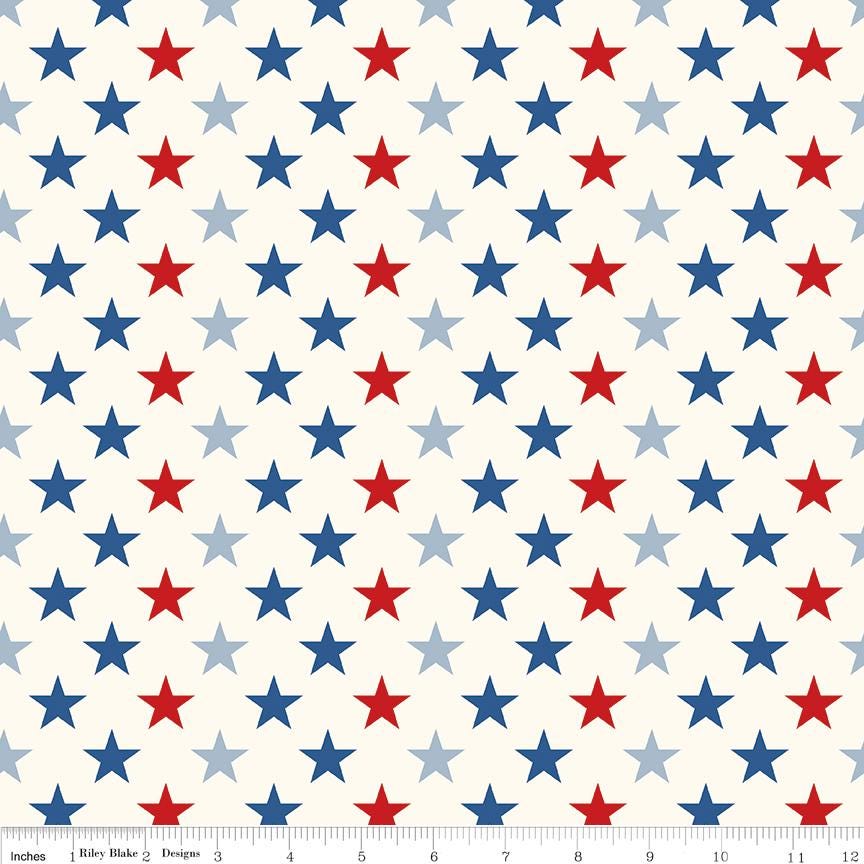 Freedom Garden Rolie Polie, Riley Blake RP-15620-40, Precut 2.5" Patriotic Fabric Strips, QOV FOH Fabric