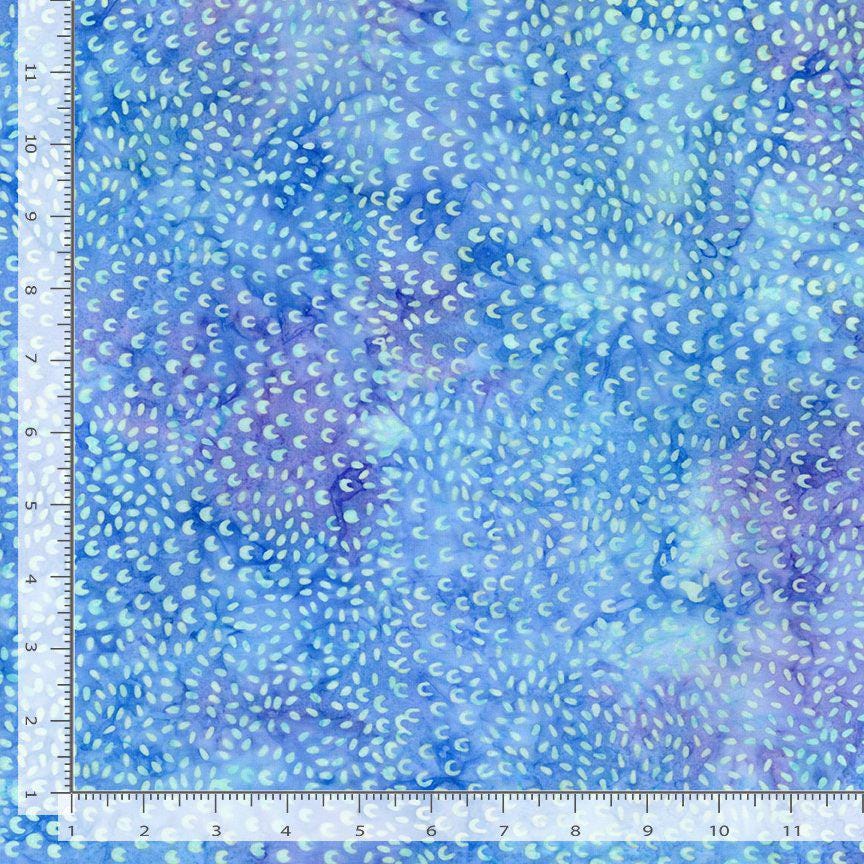 Tonga Crystal Batik 2.5" Strips, Timeless Treasures Treat-Strip40 Crystal, Blue Purple Winter Snowflakes Reindeer 2.5" Batik Fabric Strips