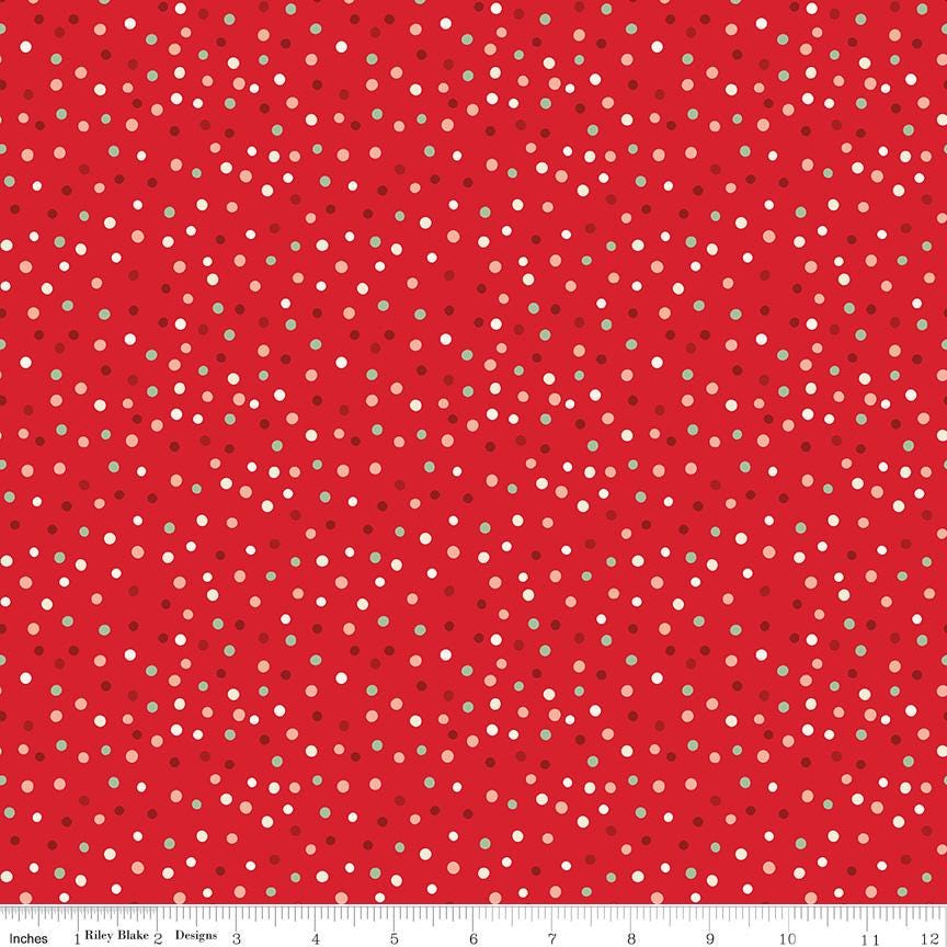 Glisten 10" Stacker, Riley Blake 10-16220-42, 10" Precut Christmas Xmas Fabric Squares, Christmas Layer Cake, Sandy Gervais