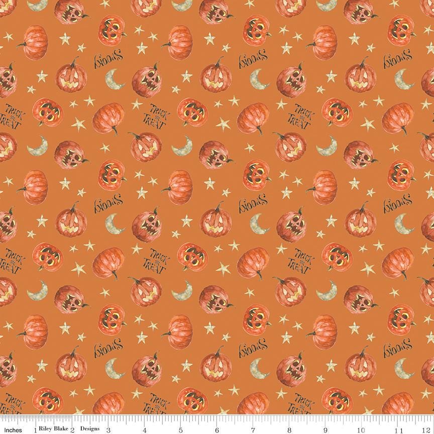 Trick or Treat 10" Stacker, Riley Blake 10-15960-42, 10" Precut Halloween Charm Pack Fabric Squares, Lisa Audit