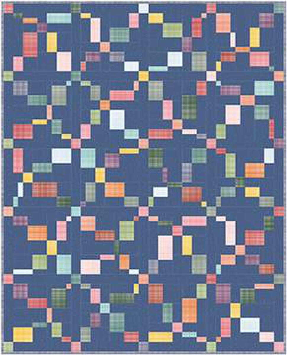 Dizzy Days Irish Chain Quilt Pattern, Busy Hands Quilts BUS104, Layer Cake Yardage Friendly Baby Throw Twin Queen King Bed Quilt Pattern