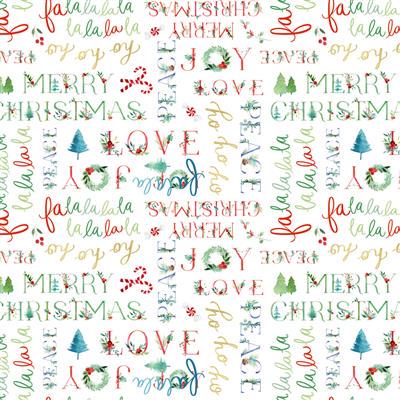 Santa Paws 18 Fat Quarter Bundle with Panel, Clothworks FQ0503, Christmas Xmas Animals Quilt Fabric