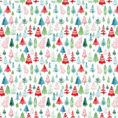 Santa Paws 18 Fat Quarter Bundle with Panel, Clothworks FQ0503, Christmas Xmas Animals Quilt Fabric