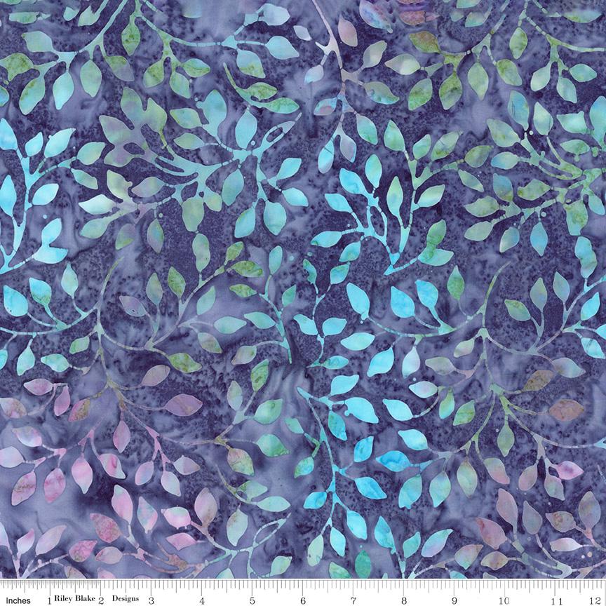 Expressions Batiks - A New Day 5" Stacker, Riley Blake 5-23294-42, 5" Precut Pink Blue Green Yellow Floral Batik Fabric Squares
