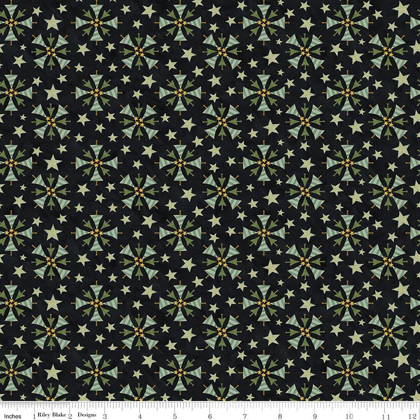 Naughty or Nice 18 Fat Quarter Bundle, Riley Blake FQ-16260-18, 18 x 22 Fabric Cut, Whimsical Primitive Christmas Santa Fabric, Teresa Kogut