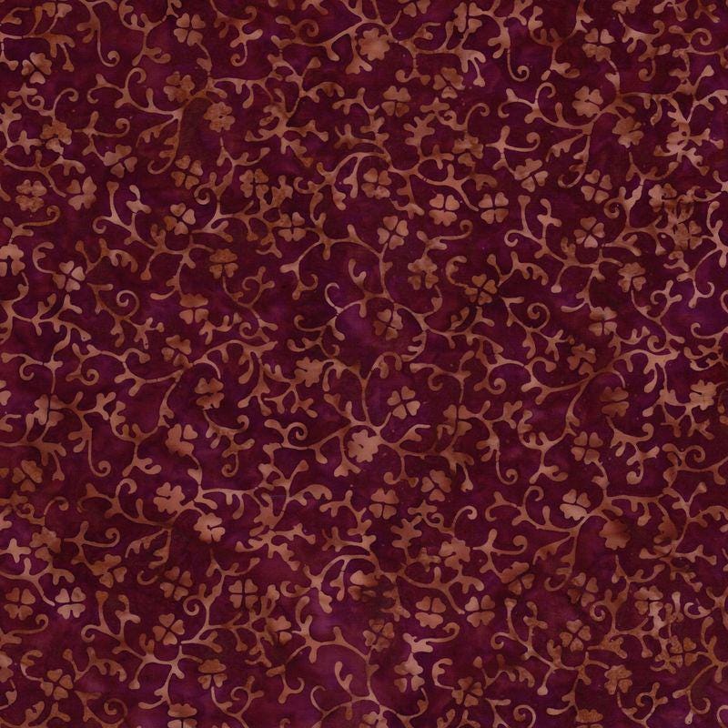 Expressions Batiks - Divine Vines 5" Stacker, Riley Blake 5-23304-42, 5" Precut Teal Black Brown Gray Batik Fabric Squares