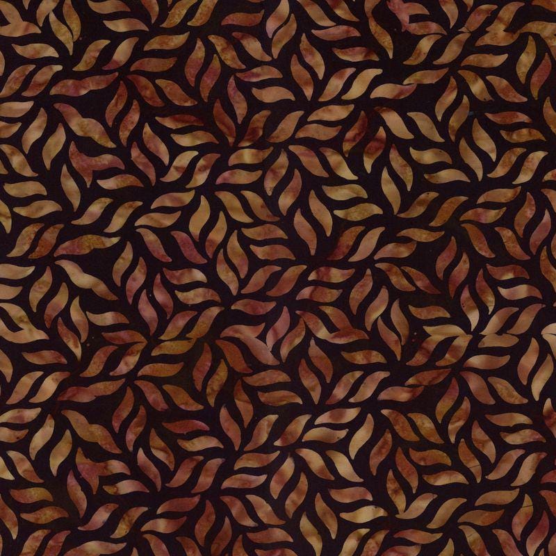 Expressions Batiks - Divine Vines 5" Stacker, Riley Blake 5-23304-42, 5" Precut Teal Black Brown Gray Batik Fabric Squares