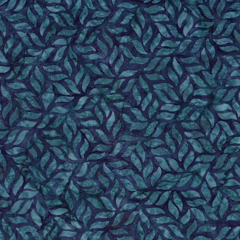 Expressions Batiks - Divine Vines 5" Stacker, Riley Blake 5-23304-42, 5" Precut Teal Black Brown Gray Batik Fabric Squares