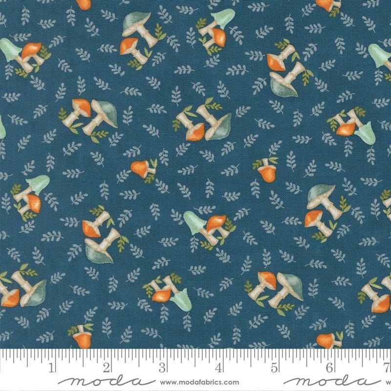 I Love Fall Most of All 5" Charm Pack, Moda 56140PP, 5" Precut Blue Orange Autumn Fall Pumpkins Charm Pack Fabric Squares, Deb Strain