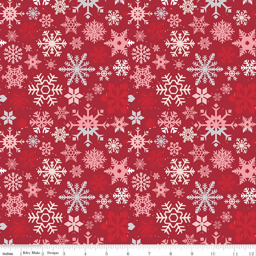 Mistletoe and Holly 10" Stacker, Riley Blake 10-16400-42, 10" Precut Christmas Xmas Floral Fabric Squares, Beverly McCullough