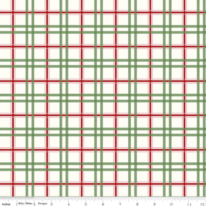 Mistletoe and Holly 5" Stacker, Riley Blake 5-16400-42, 5" Precut Christmas Xmas Floral Fabric Squares, Beverly McCullough