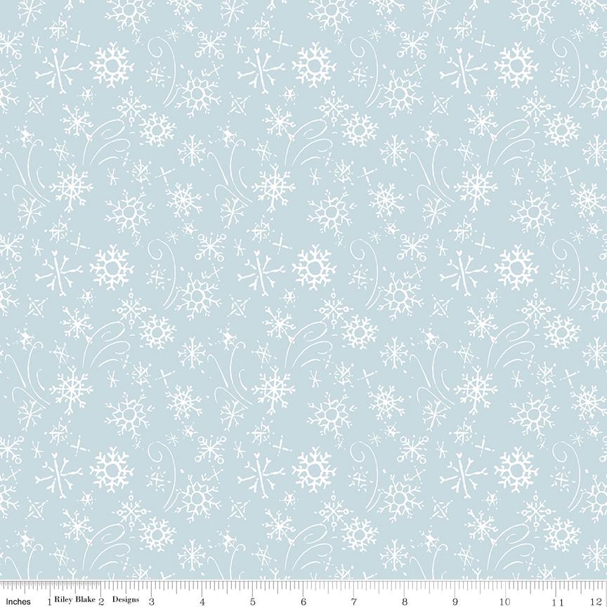 Santa's Tree Farm 15 Fat Quarter Bundle, Riley Blake FQ-16450-15, 18 x 22 Fabric Cut, Christmas Xmas Santa Trees Winter Fabric, Lisa Audit