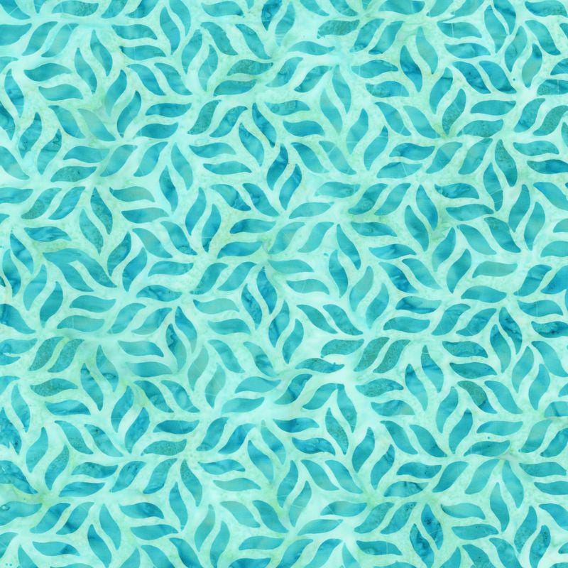 Expressions Batiks - Divine Vines 5" Stacker, Riley Blake 5-23304-42, 5" Precut Teal Black Brown Gray Batik Fabric Squares