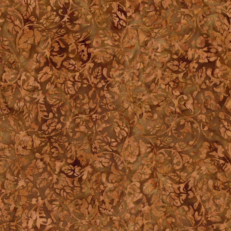 Expressions Batiks - Landscape Floreale 5" Stacker, Riley Blake 5-23216-42, 5" Precut Teal Brown Red Batik Fabric Squares