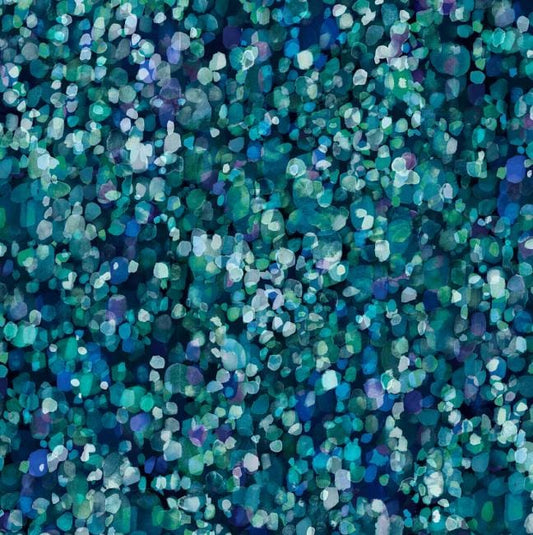 108" Layered Sea Glass - Blue Green Teal Wide Quilt Back Fabric, P & B Textiles SEAW5471-DBG, Wide Back Fabric, Quilt Backing, By the Yard