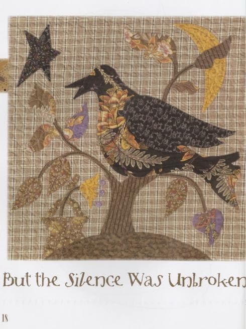 The Raven Quilt Pattern Book, Blackbird Designs BBD266, 9 Applique Quilt Designs Patterns