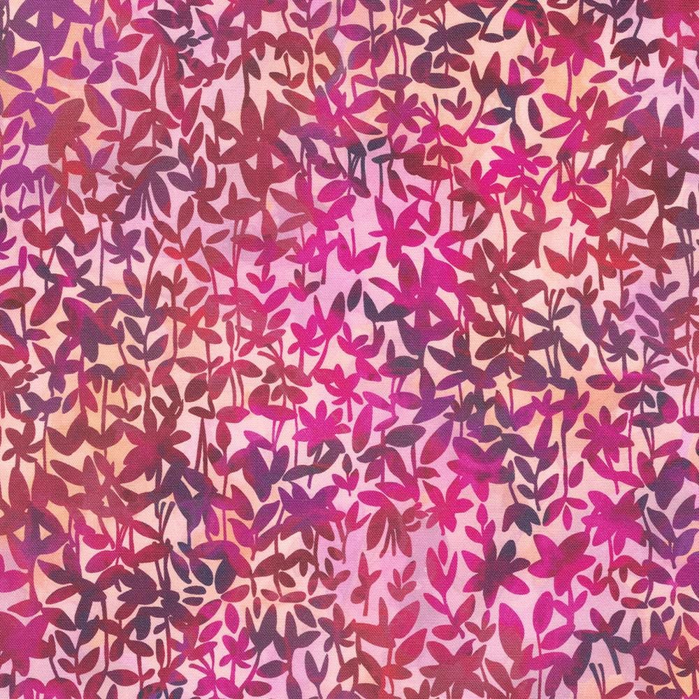 Bella Blossoms Charm Squares, Robert Kaufman CHS-1298-42, 5" Precut Pink Blue Modern Floral Charm Pack Fabric Squares