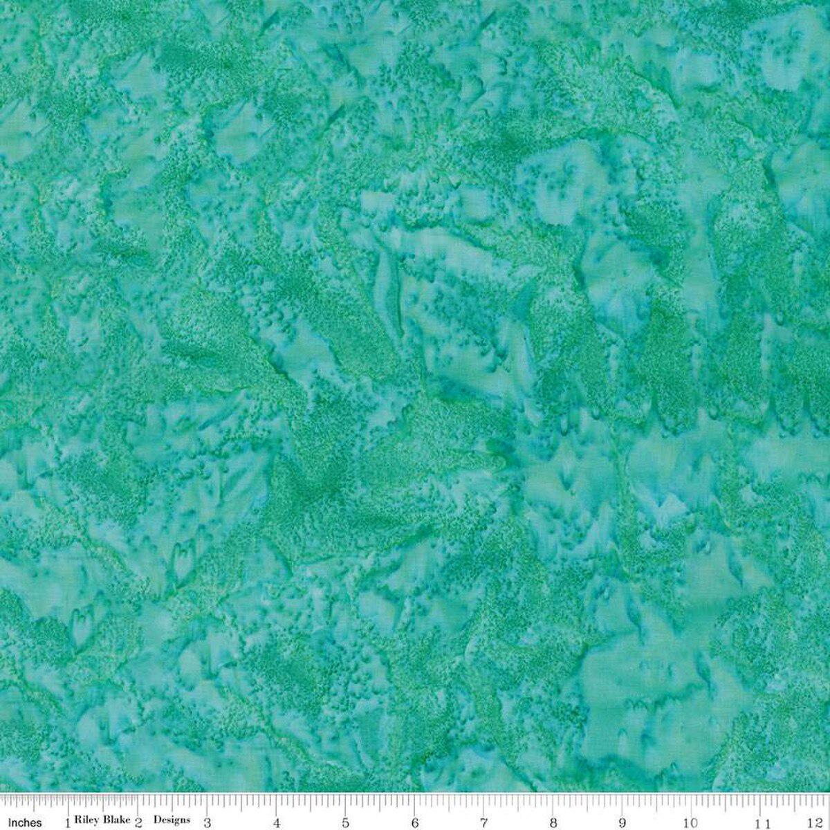Expressions Batiks - Hand Dyes Misty Morning 5" Stacker, Riley Blake 5-21005-42 , 5" Precut Blue Green Purple Solids Batik Fabric Squares
