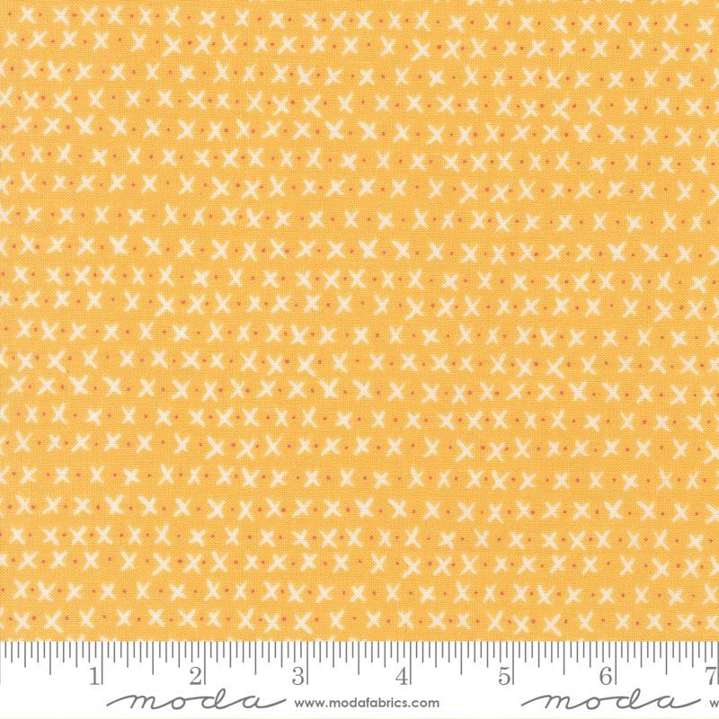 Lucky Charm Pack, Moda 55700PP, Precut 5" Coral Yellow Orange Blue Whimsical Dogs Charm Pack Fabric Squares, Sweetwater