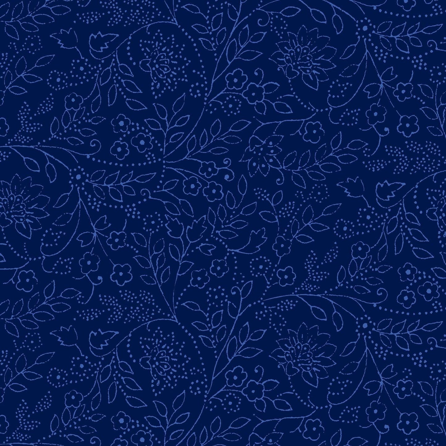 Blue Belle 10" Squares, Maywood Studio SQ-MASBLBE, 10" Precut Blue White Floral Layer Cake Fabric Squares